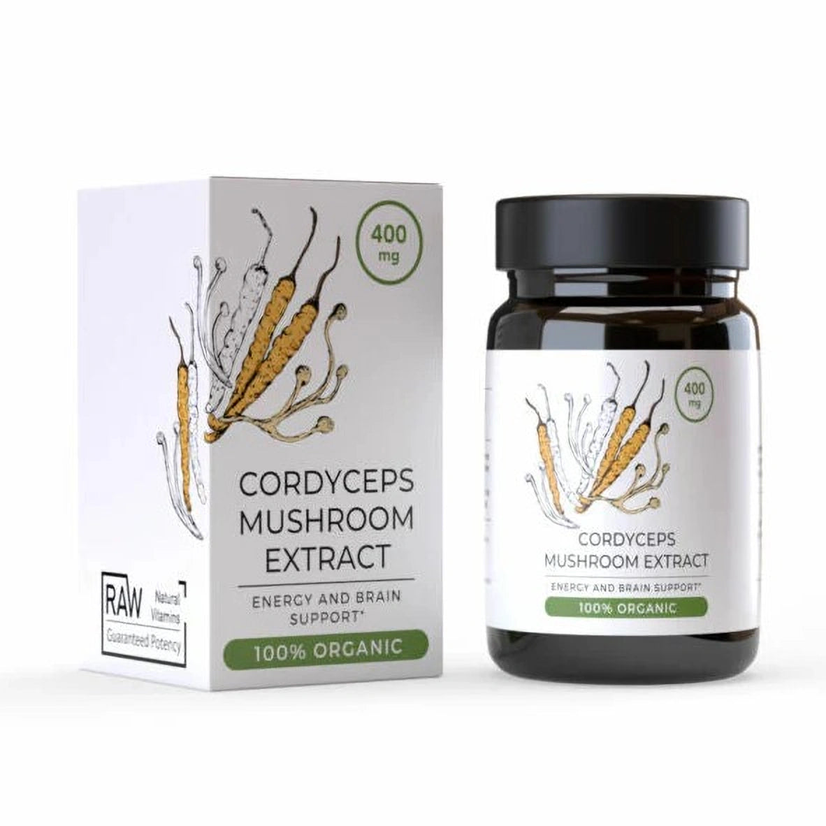 Extracto de hongo Cordyceps de Endoca, 30 cápsulas